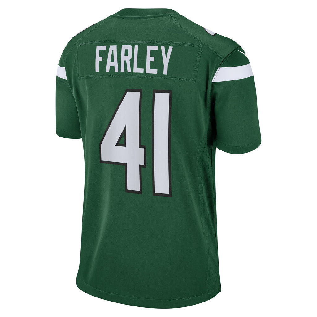Matthias Farley New York Jets Game Jersey - Gotham Green