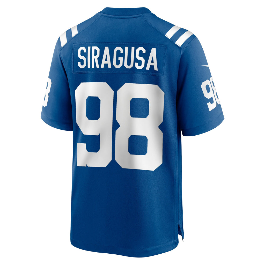 Tony Siragusa Indianapolis Colts Game Retired Player Jersey - Royal