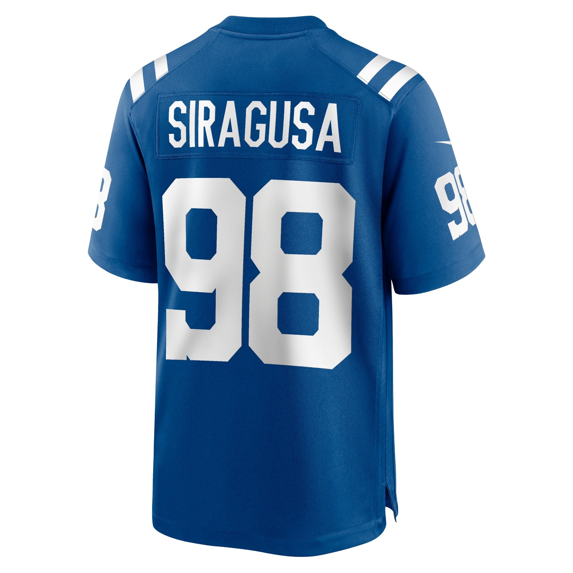 Tony Siragusa Indianapolis Colts Game Retired Player Jersey - Royal