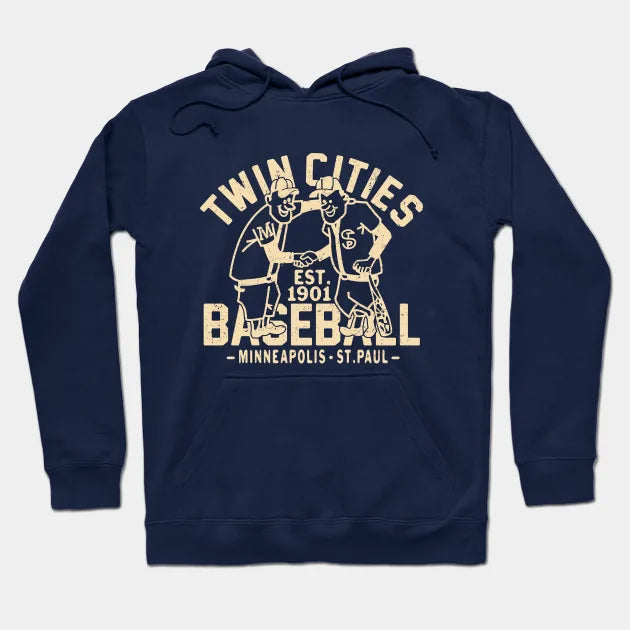 Minnesota Twins Retro 1 By Buck Tee Hoodie