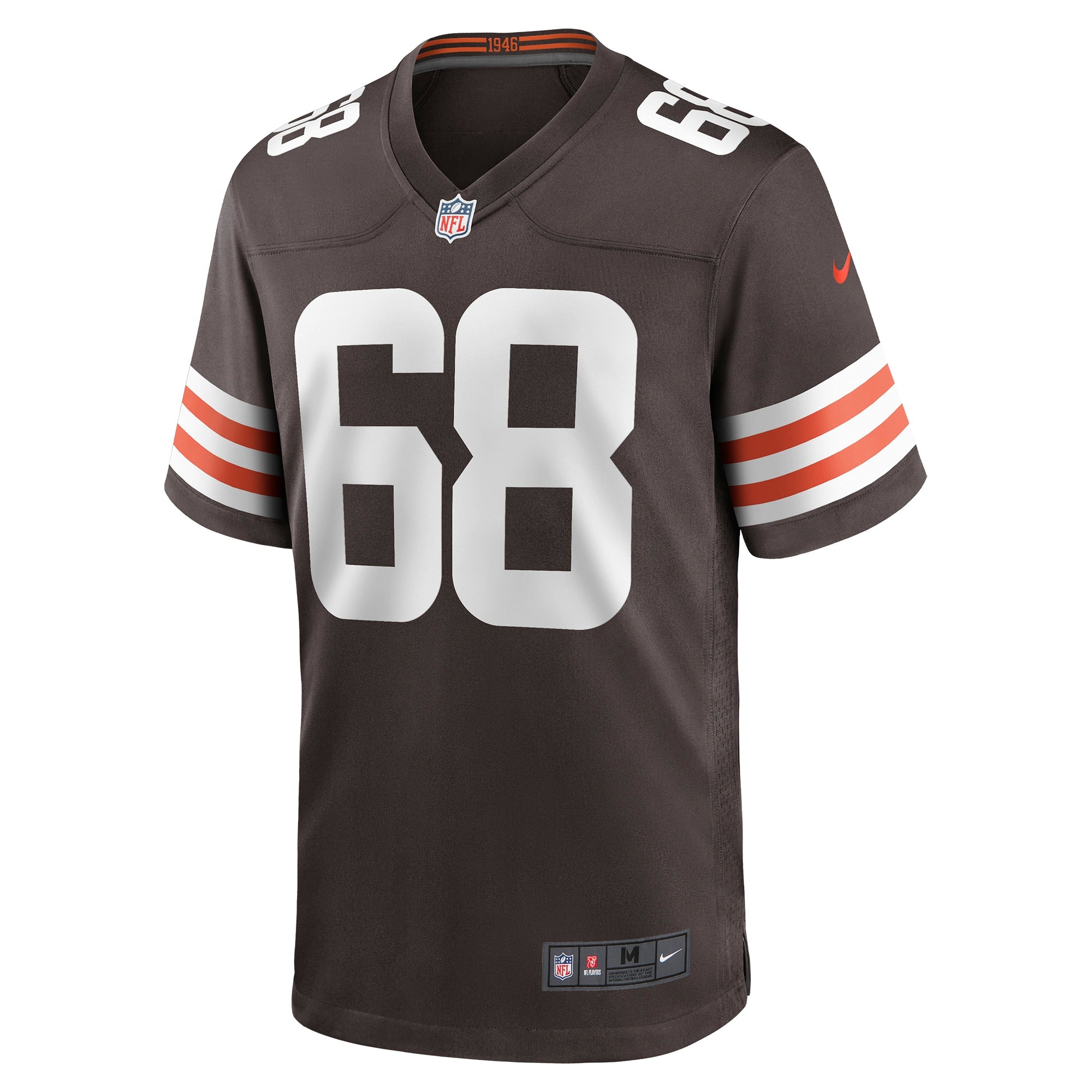 Michael Dunn Cleveland Browns Game Jersey - Brown