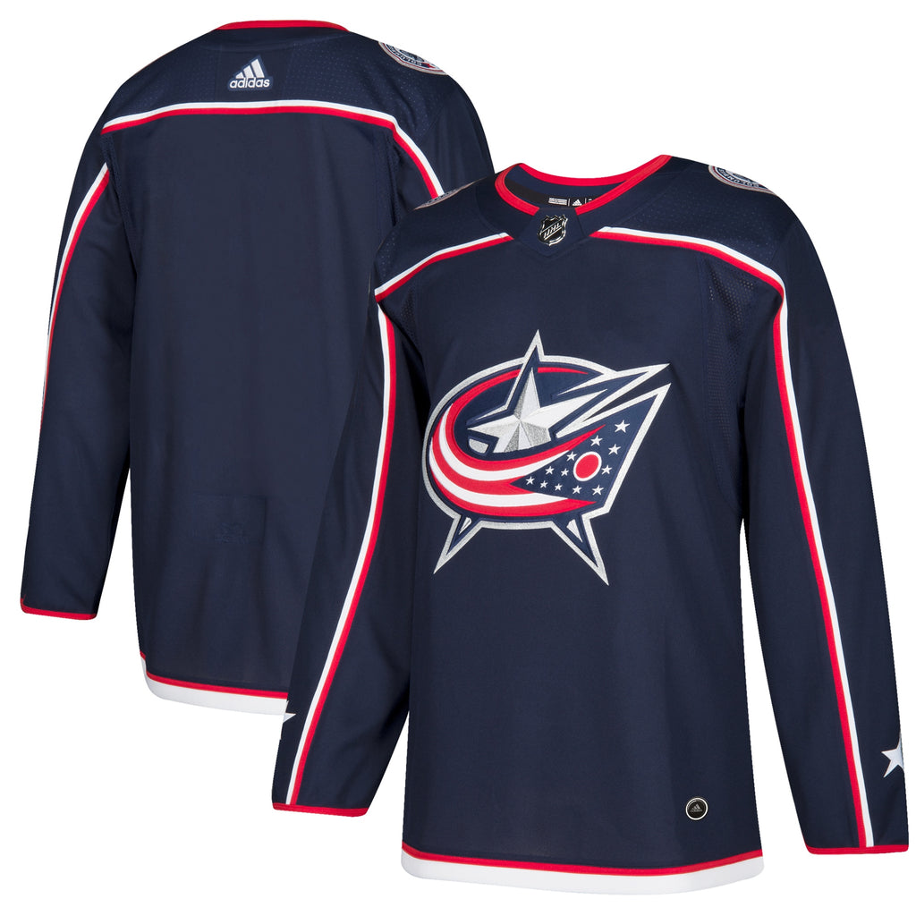 Columbus Blue Jackets Home Authentic Blank Jersey - Navy
