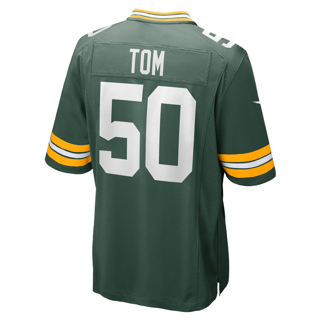 Zach Tom Green Bay Packers Game Player Jersey - Green