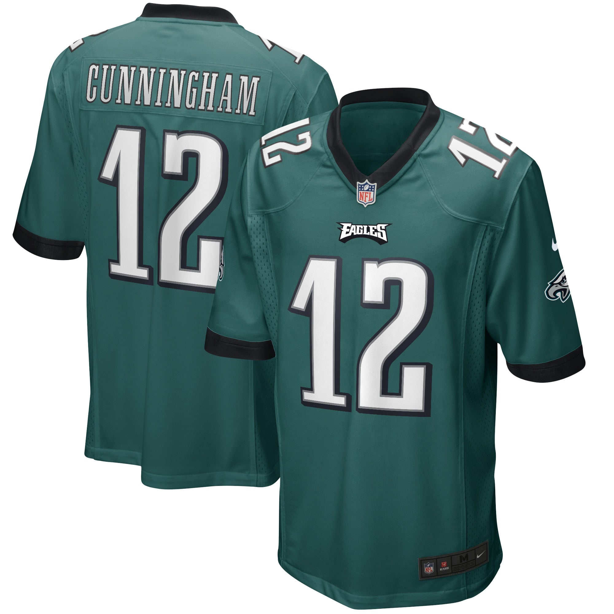 Randall Cunningham Philadelphia Eagles Game Retired Player Jersey - Midnight Green