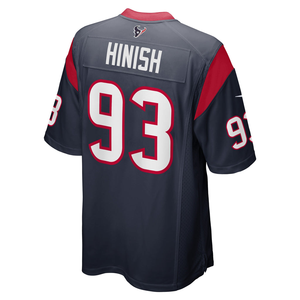 Kurt Hinish Houston Texans Game Player Jersey - Navy