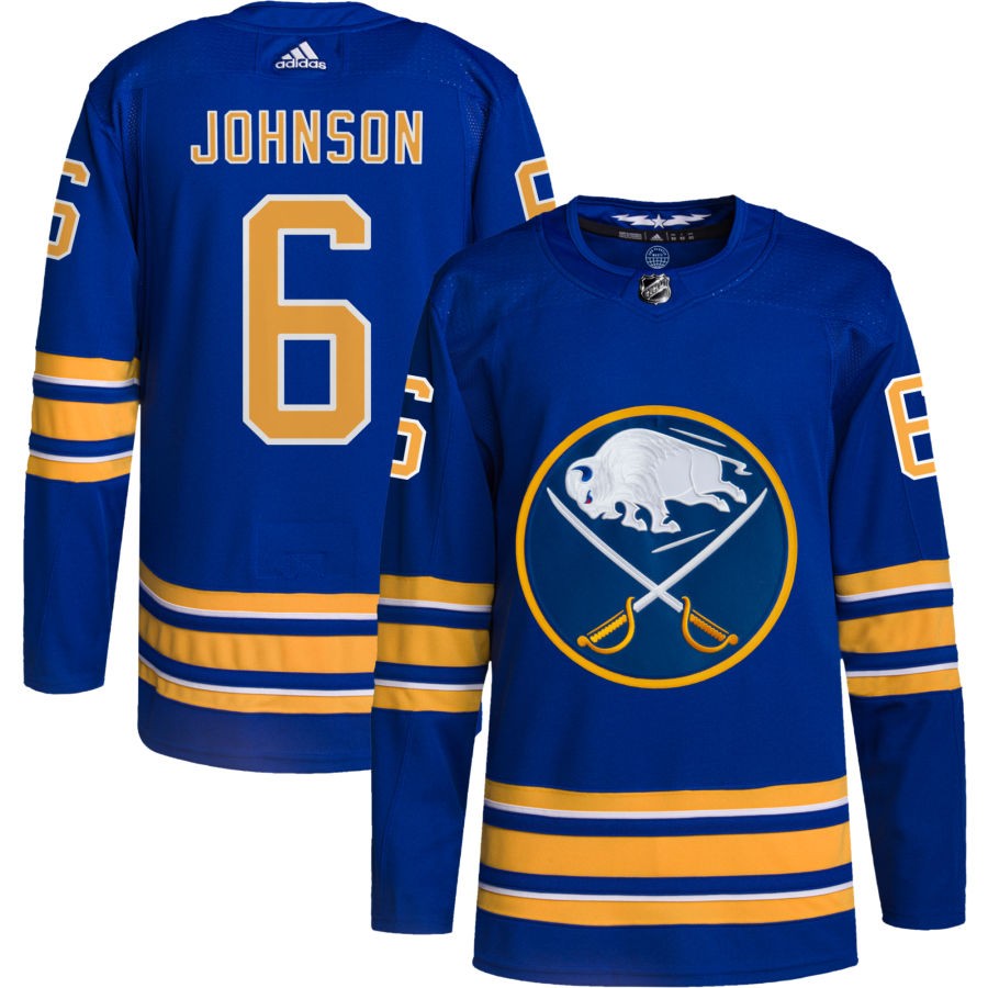 Erik Johnson Buffalo Sabres Home Authentic Pro Jersey - Royal