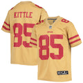 George Kittle San Francisco 49ers Youth Inverted Team Game Jersey - Gold