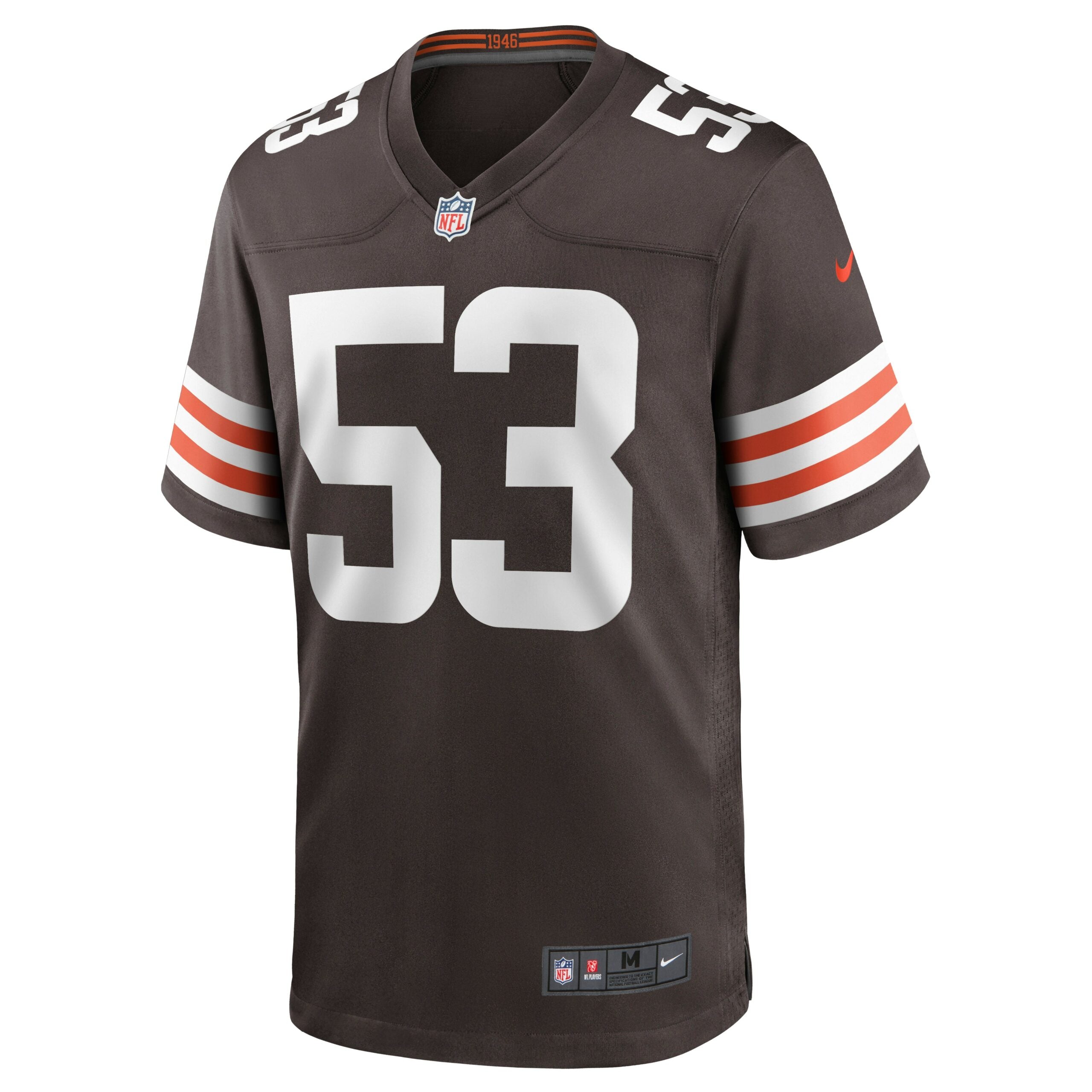 Nick Harris Cleveland Browns Game Jersey - Brown