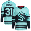 Philipp Grubauer Seattle Kraken Reverse Retro 2.0 Authentic Player Jersey - Teal