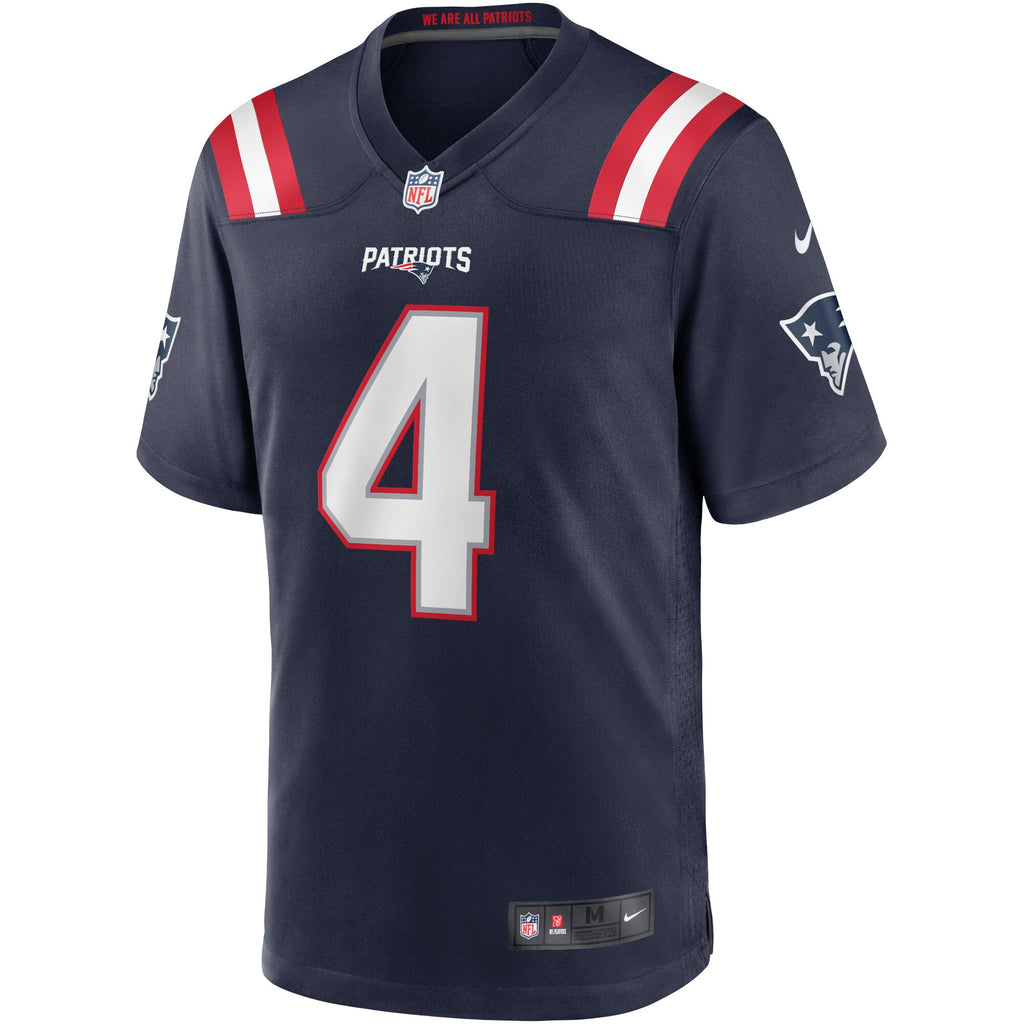 Jarrett Stidham New England Patriots Game Jersey - Navy