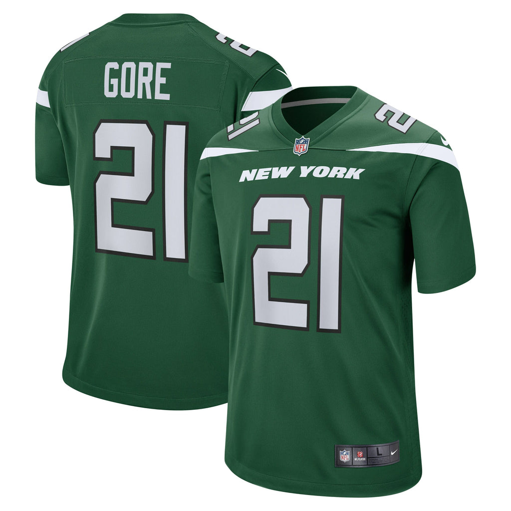 Frank Gore New York Jets Team Game Jersey - Gotham Green