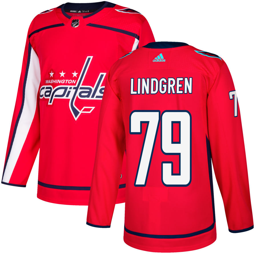 Charlie Lindgren Washington Capitals Authentic Jersey - Red
