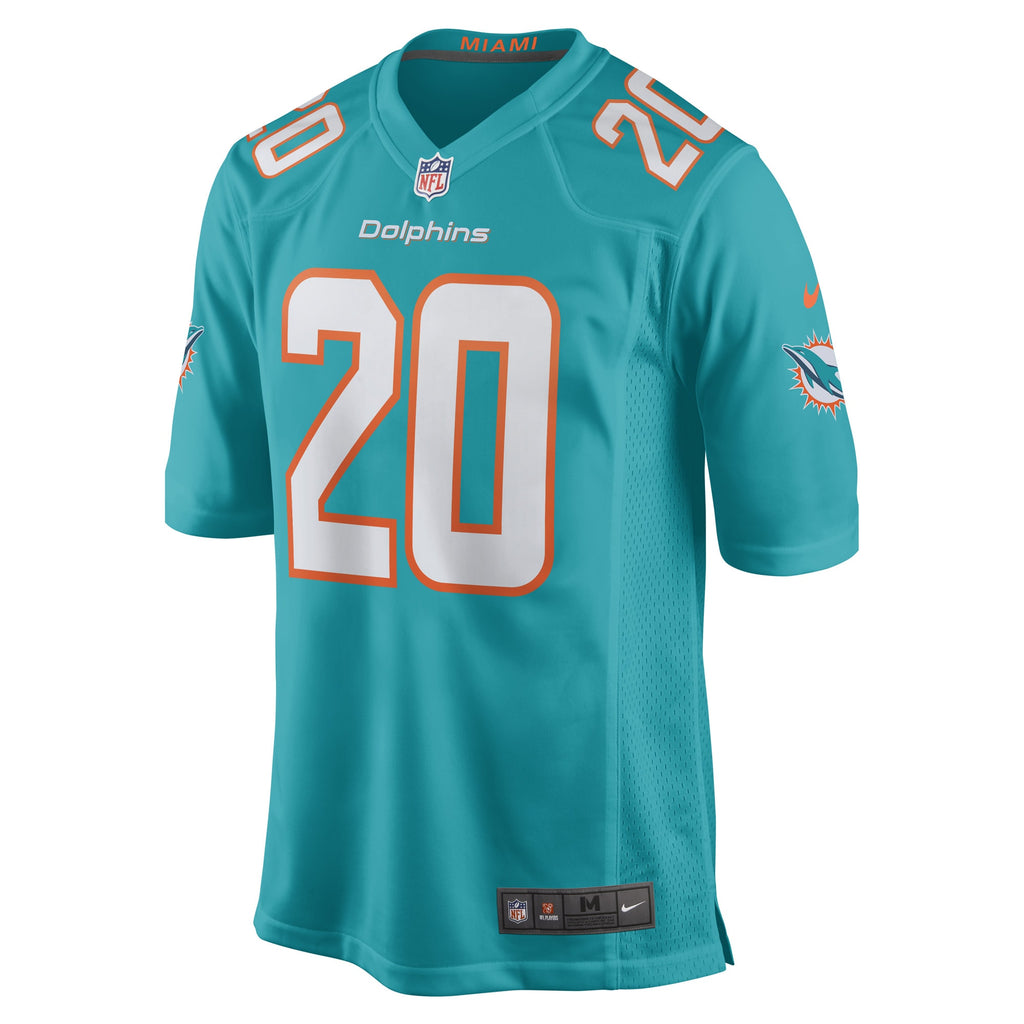 Justin Bethel Miami Dolphins Game Player Jersey - Aqua