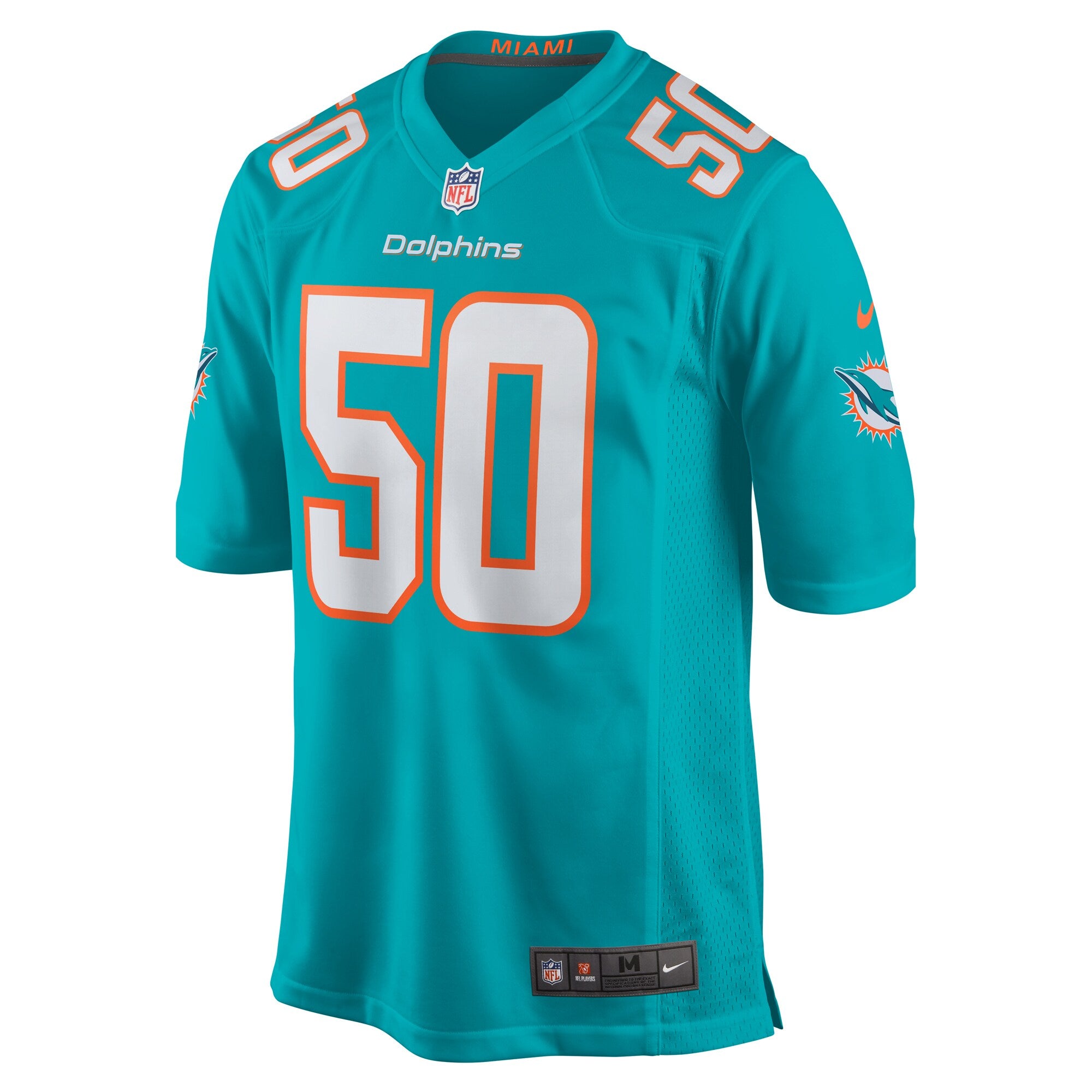 Chase Winovich Miami Dolphins Team Game Jersey - ?Aqua