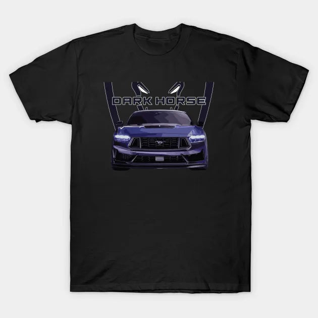 Blue Ember Dark Horse Mustang Gt 5.0L V8 Coyote Engine Performance Car S650 T-Shirt