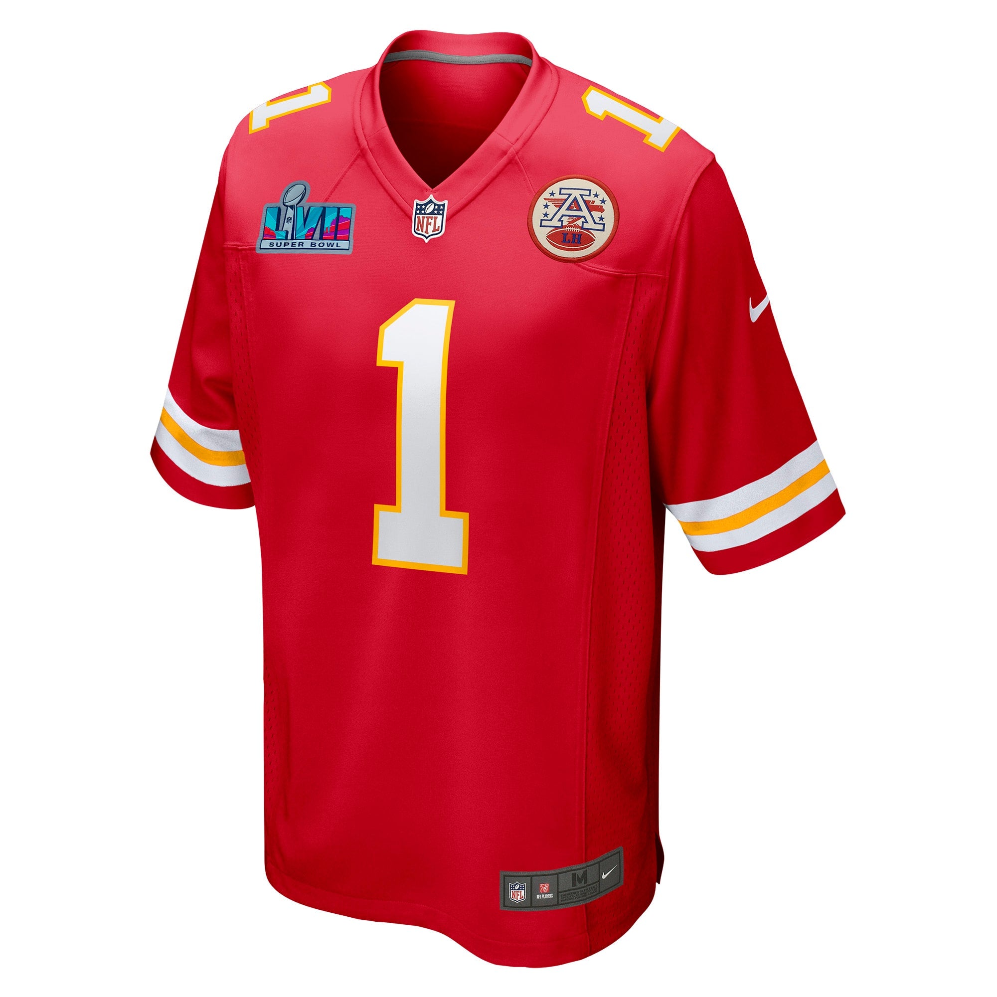 Jerick McKinnon Kansas City Chiefs Super Bowl LVII Patch Game Jersey - Red
