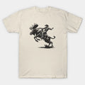 Moose Rodeo Rider - Elk Cowboy - Rodeo T-Shirt