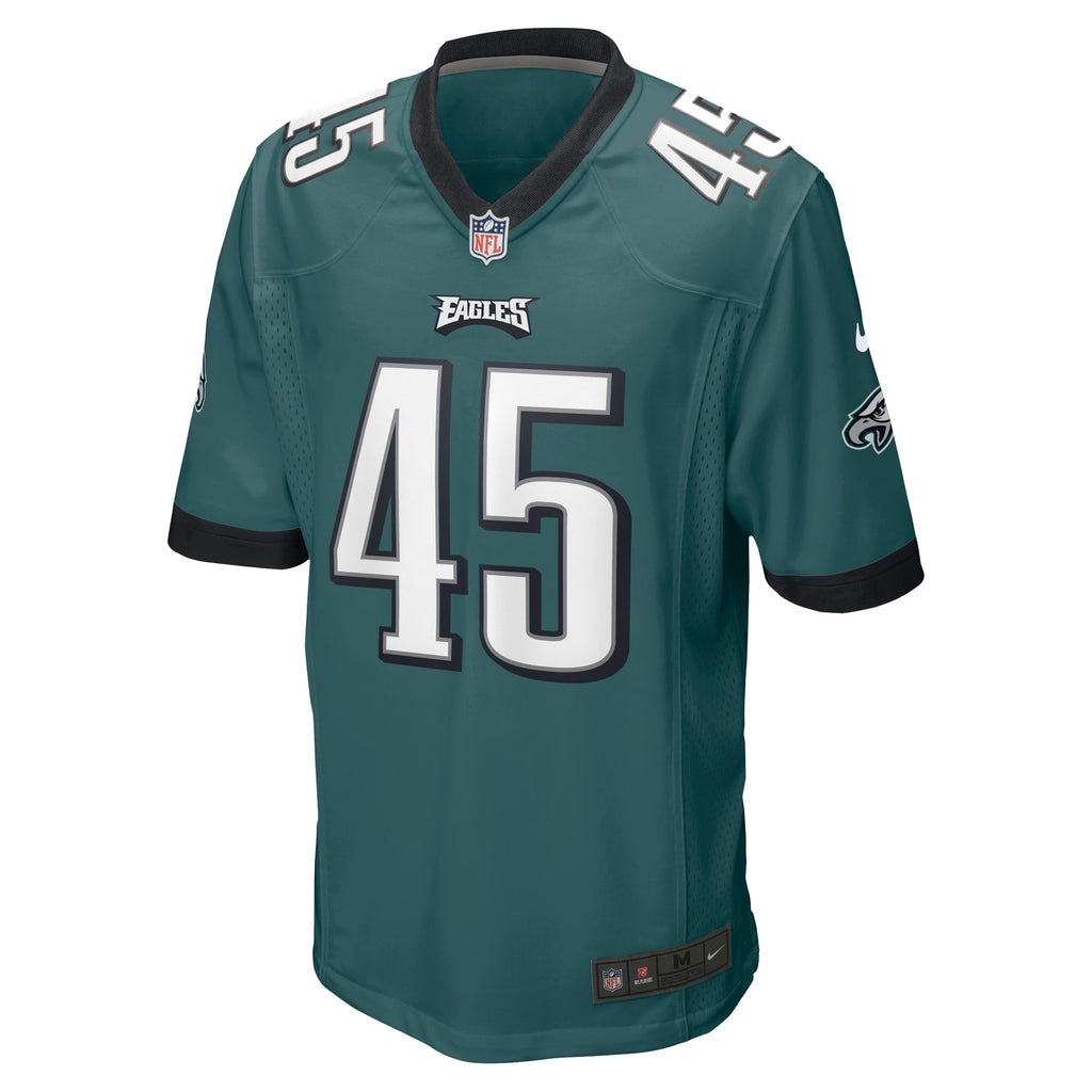 Rick Lovato Philadelphia Eagles Game Jersey - Midnight Green