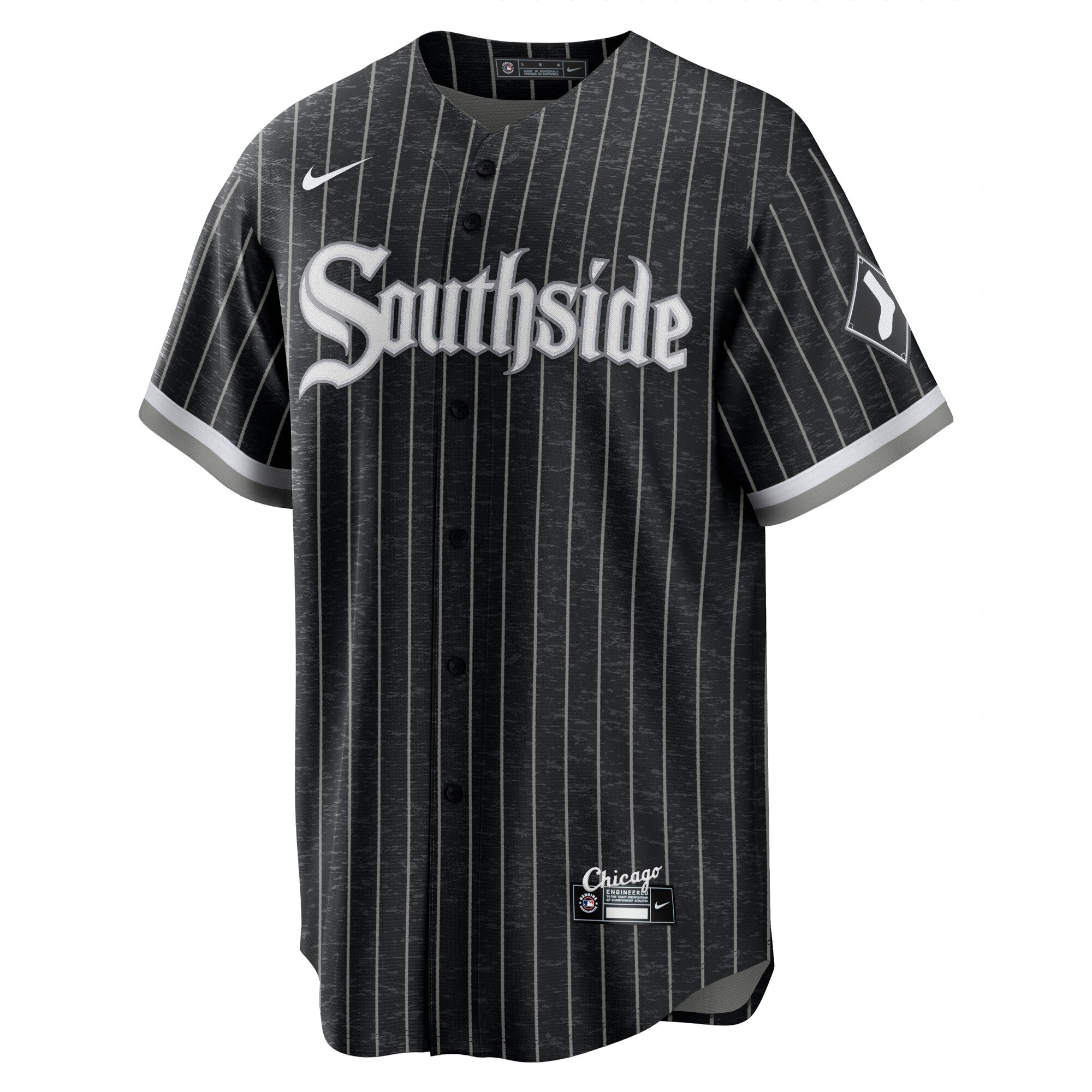 Custom Name Chicago White Sox Black City Connect Replica Men's Jersey