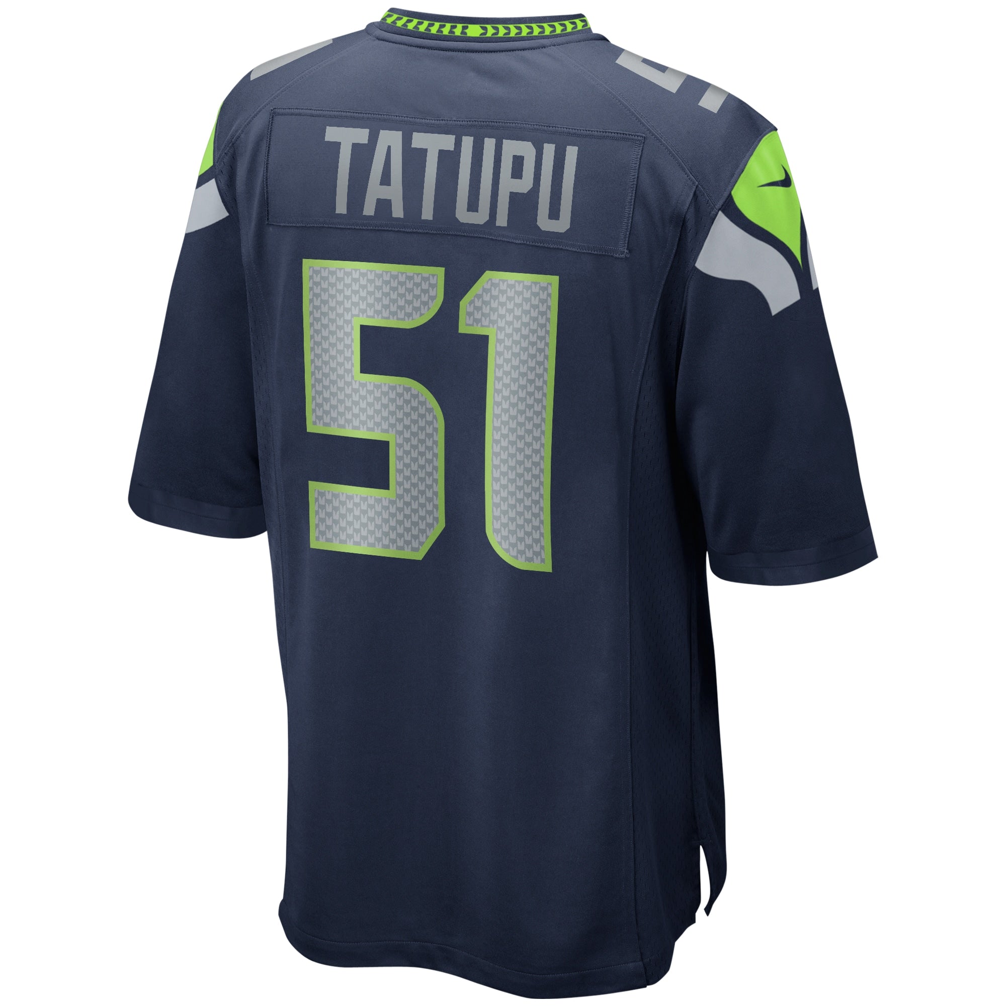 Lofa Tatupu Seattle Seahawks Game Retired Player Jersey - College Navy