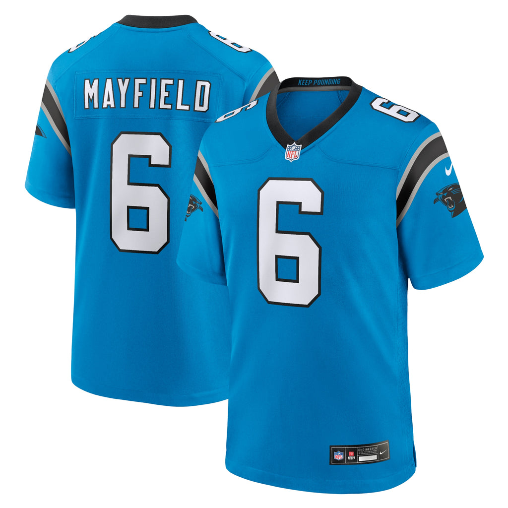 Baker Mayfield Carolina Panthers Alternate Player Game Jersey - Blue