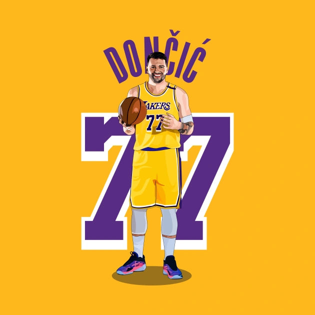 Luka Doncic La Lakers Vector Art T-Shirt