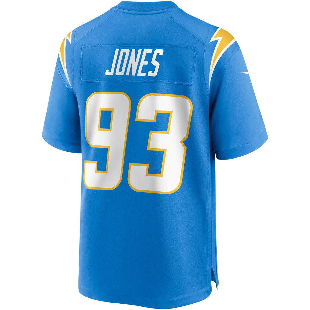 Justin Jones Los Angeles Chargers Game Jersey - Powder Blue