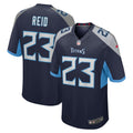John Reid Tennessee Titans Home Game Player Jersey - Navy