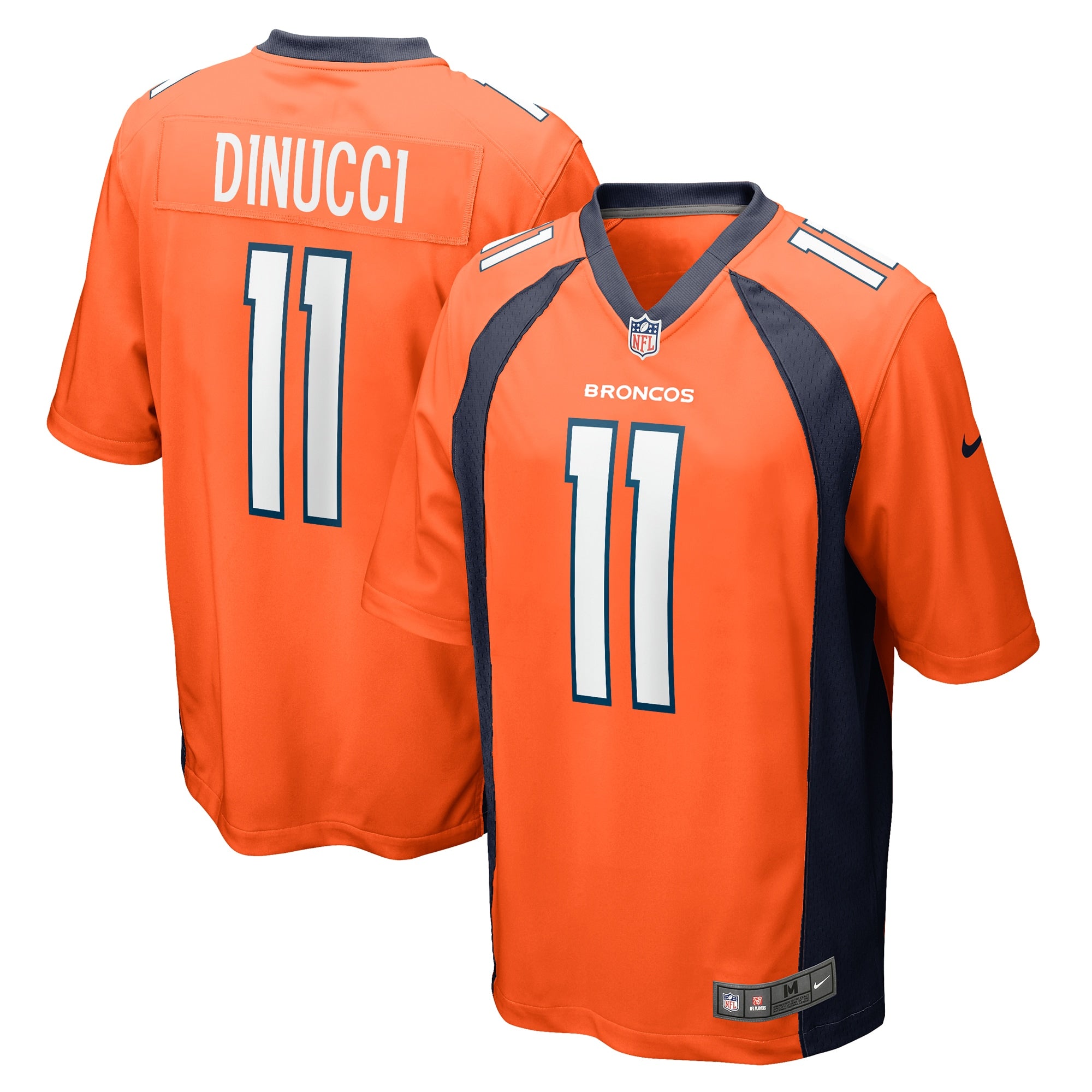 Ben DiNucci Denver Broncos Team Game Jersey - ?Orange