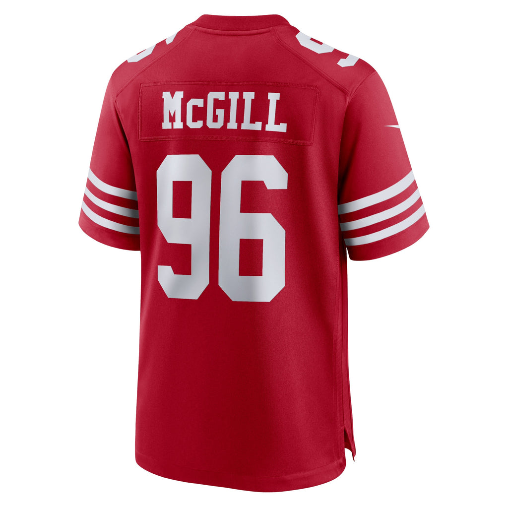 T.Y. McGill San Francisco 49ers Home Game Player Jersey - Scarlet