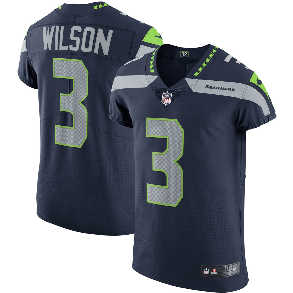 Russell Wilson Seattle Seahawks Vapor Elite Player Jersey - College Navy