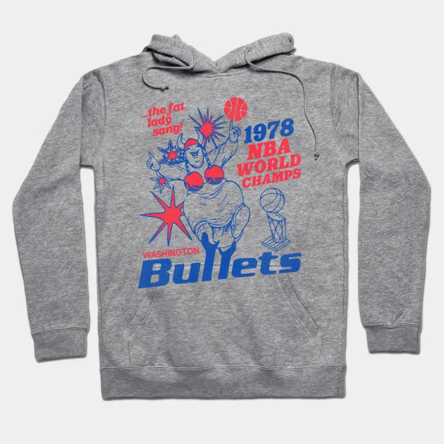 Defunct Washington Bullets 1978 World Champs Hoodie