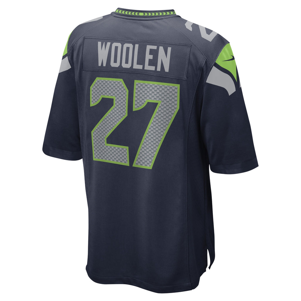 Tariq Woolen Seattle Seahawks Game Player Jersey - College Navy