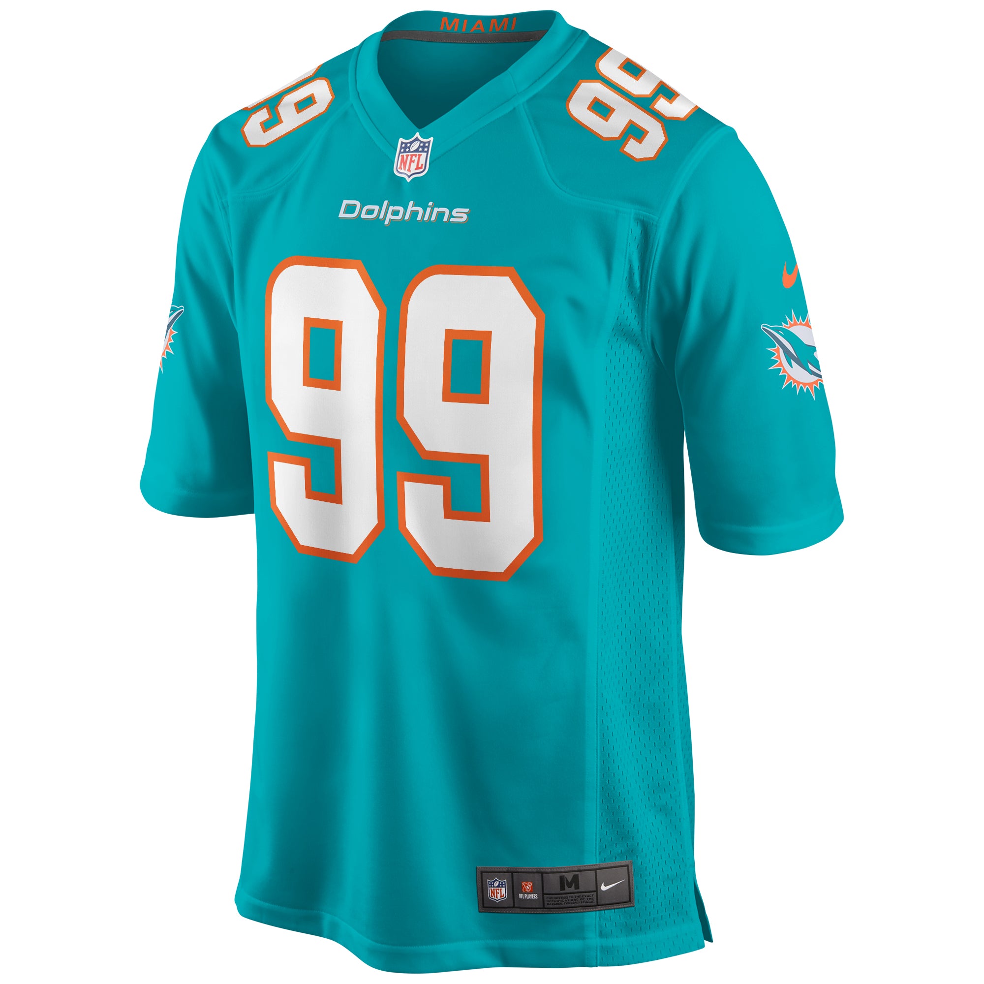 Jason Taylor Miami Dolphins Game Retired Player Jersey - Aqua