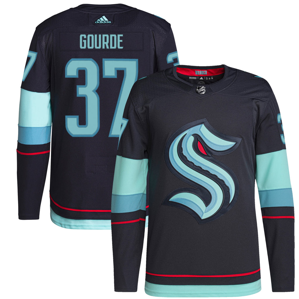 Yanni Gourde Seattle Kraken Home Authentic Primegreen Player Jersey - Navy