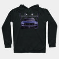 Blue Ember Dark Horse Mustang Gt 5.0L V8 Coyote Engine Performance Car S650 Hoodie