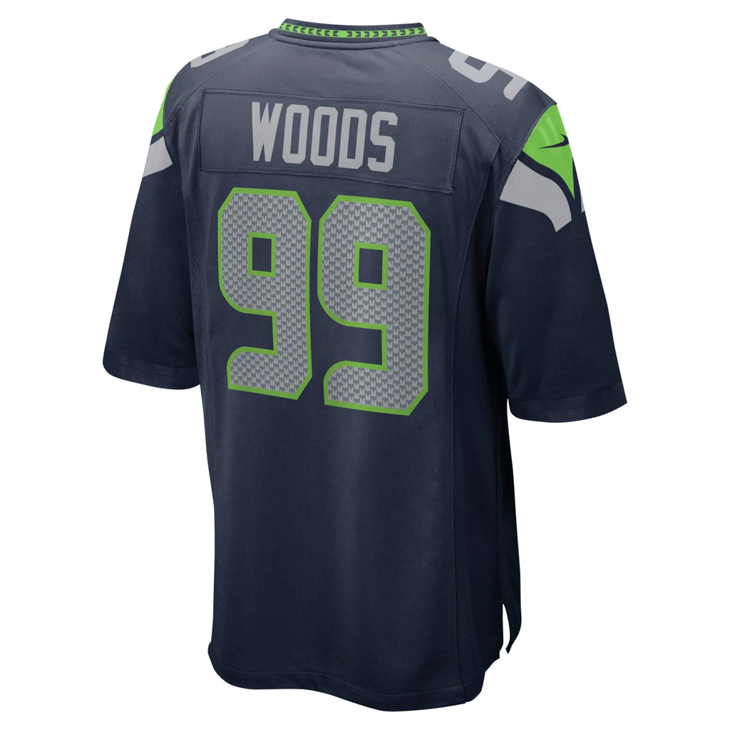 Al Woods Seattle Seahawks Game Player Jersey - College Navy