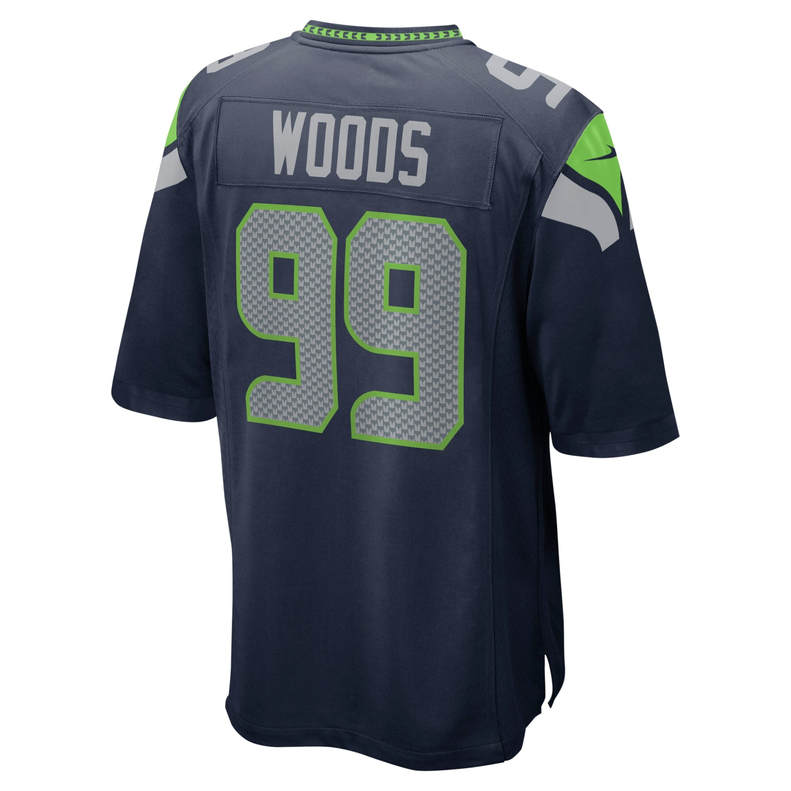Al Woods Seattle Seahawks Game Player Jersey - College Navy
