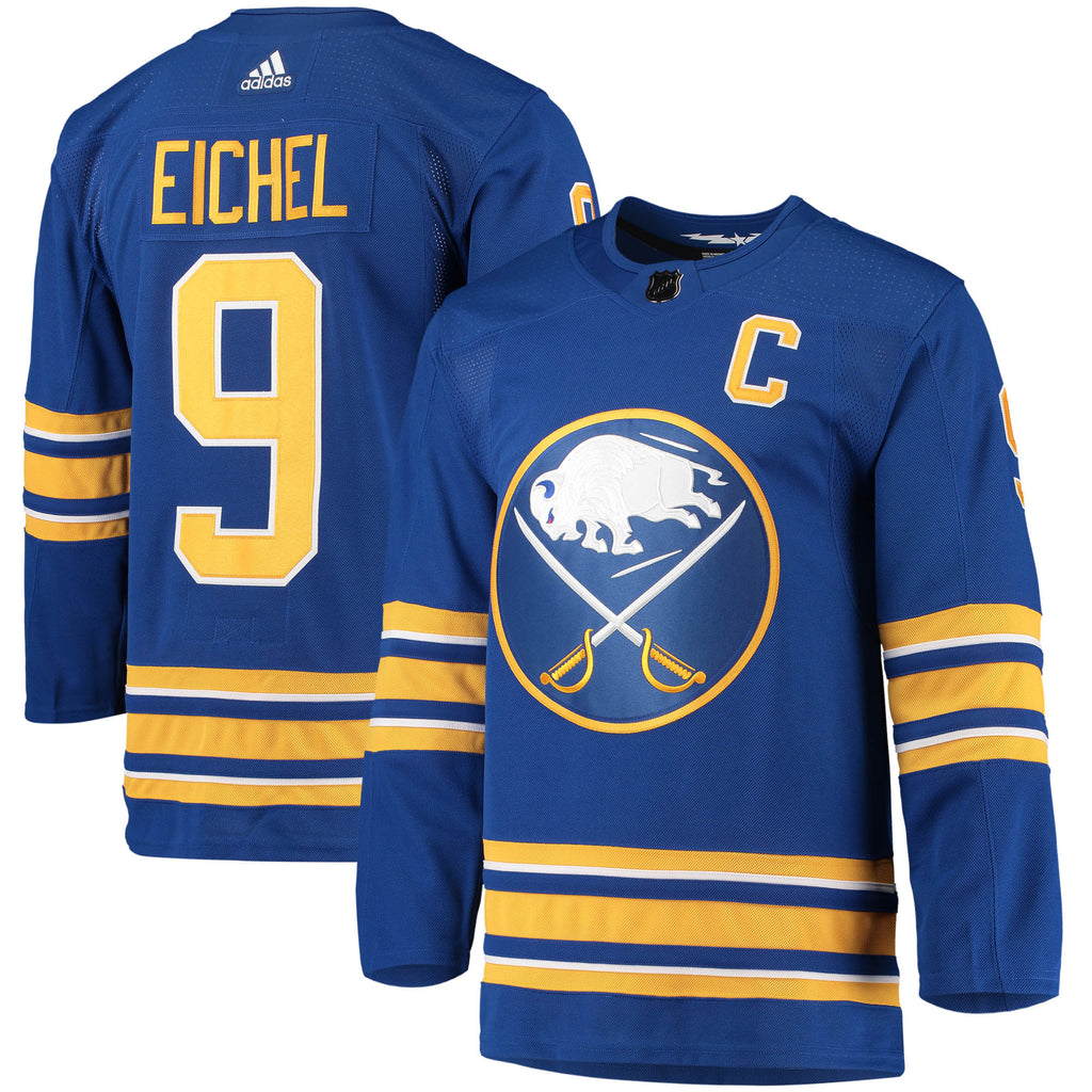 Jack Eichel Buffalo Sabres Home Captain Patch Primegreen Authentic Pro Player Jersey - Royal