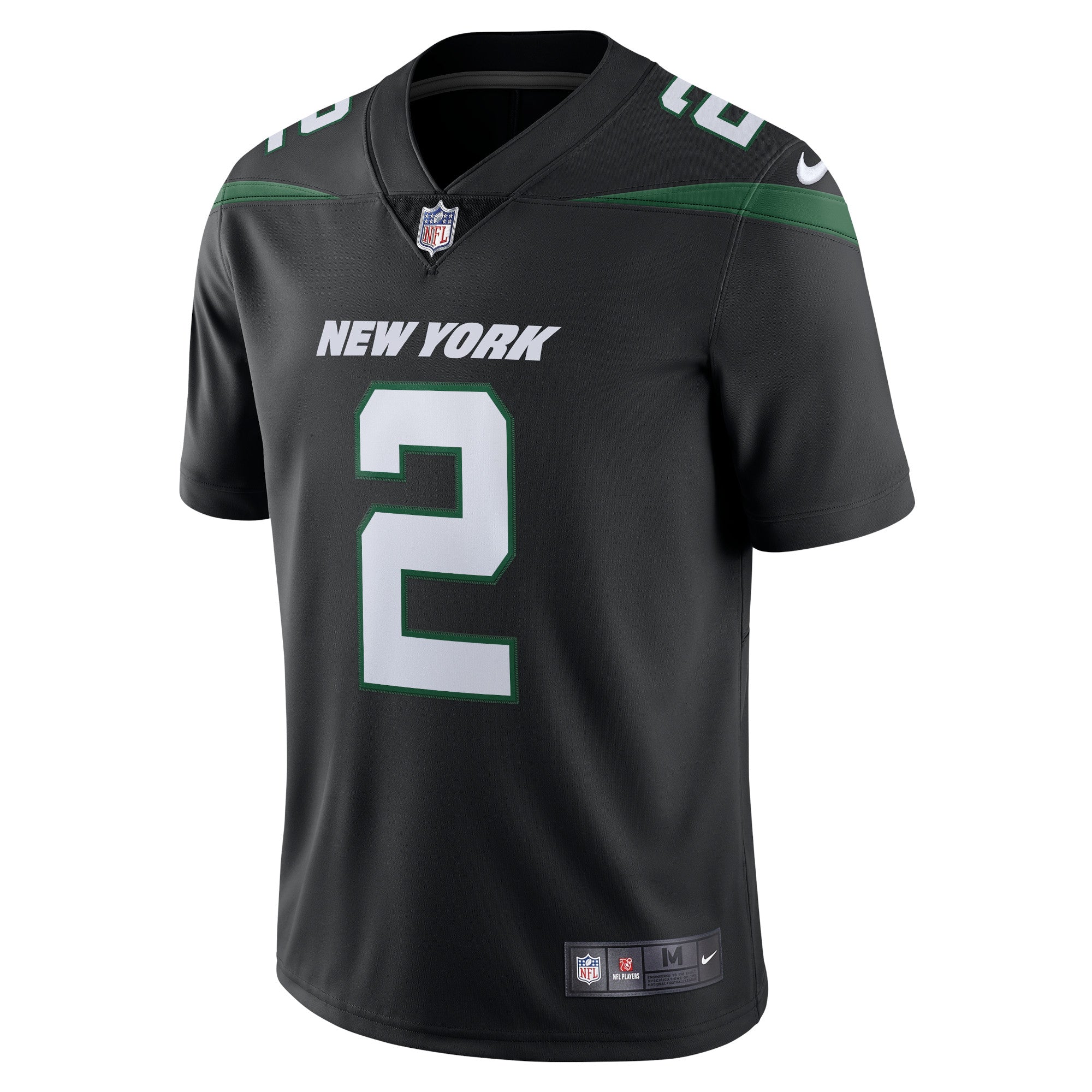 Zach Wilson New York Jets Vapor Limited Jersey - Stealth Black