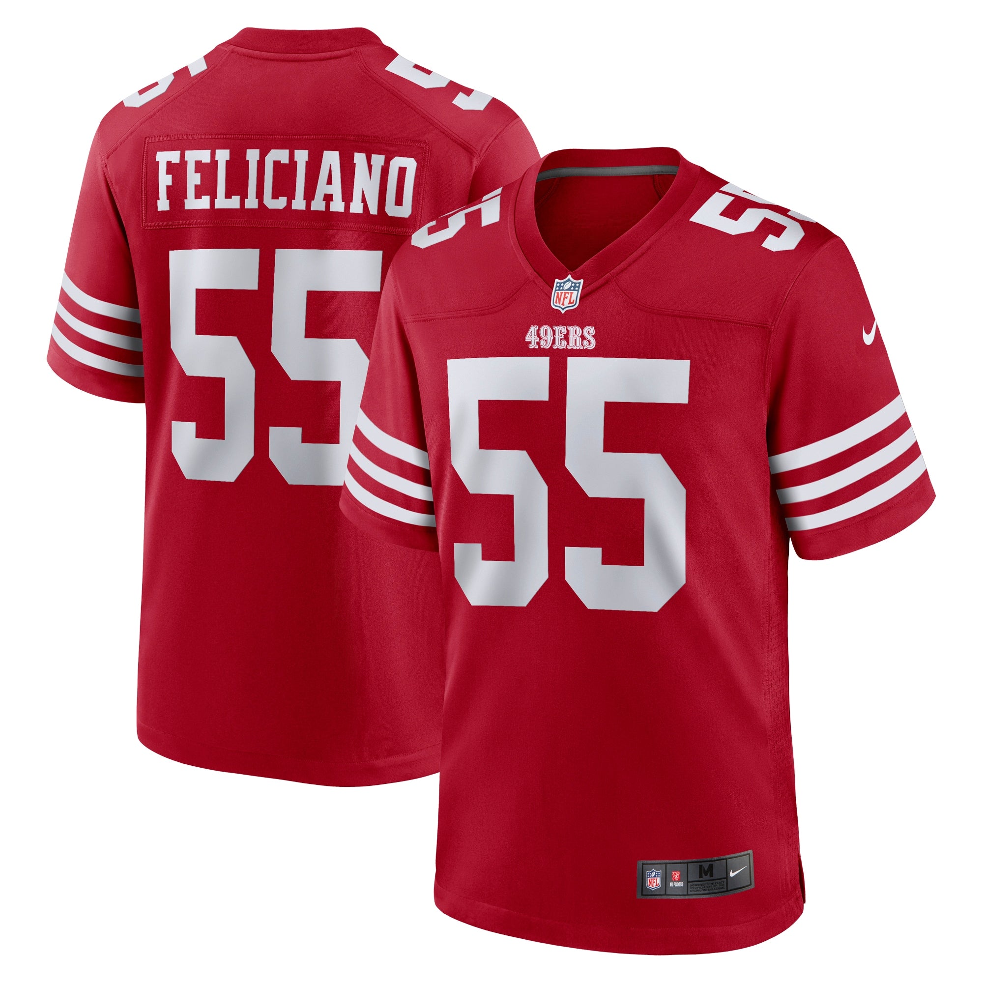 Jon Feliciano San Francisco 49ers Game Player Jersey - Scarlet