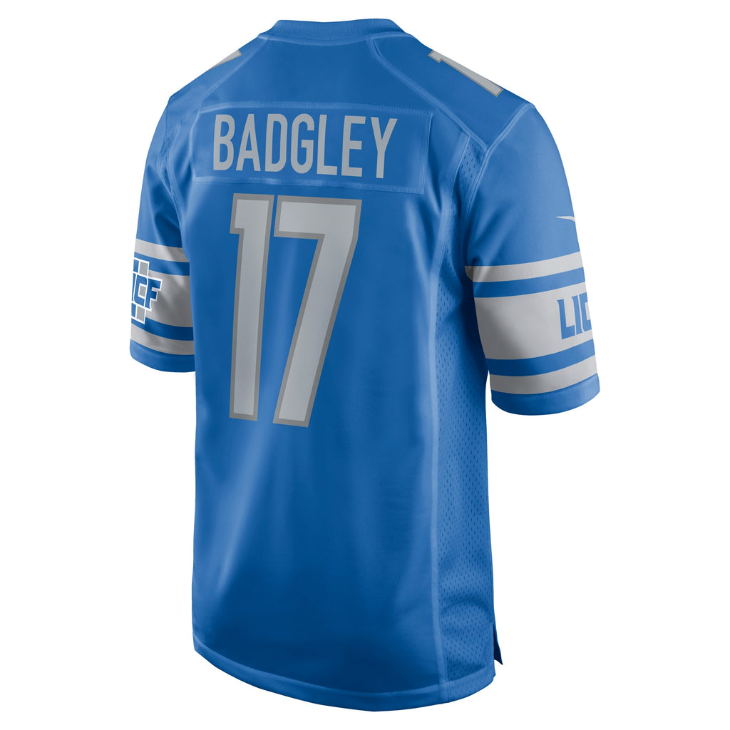 Michael Badgley Detroit Lions Home Game Player Jersey - Blue