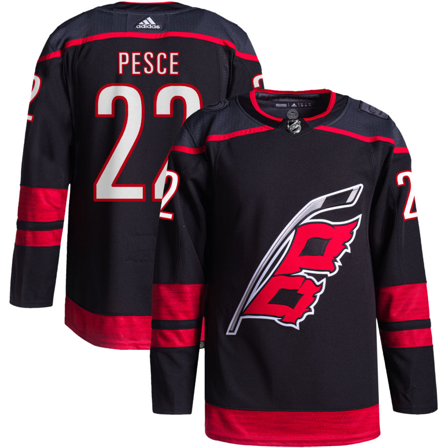 Brett Pesce Carolina Hurricanes Alternate Primegreen Authentic Pro Jersey - Black