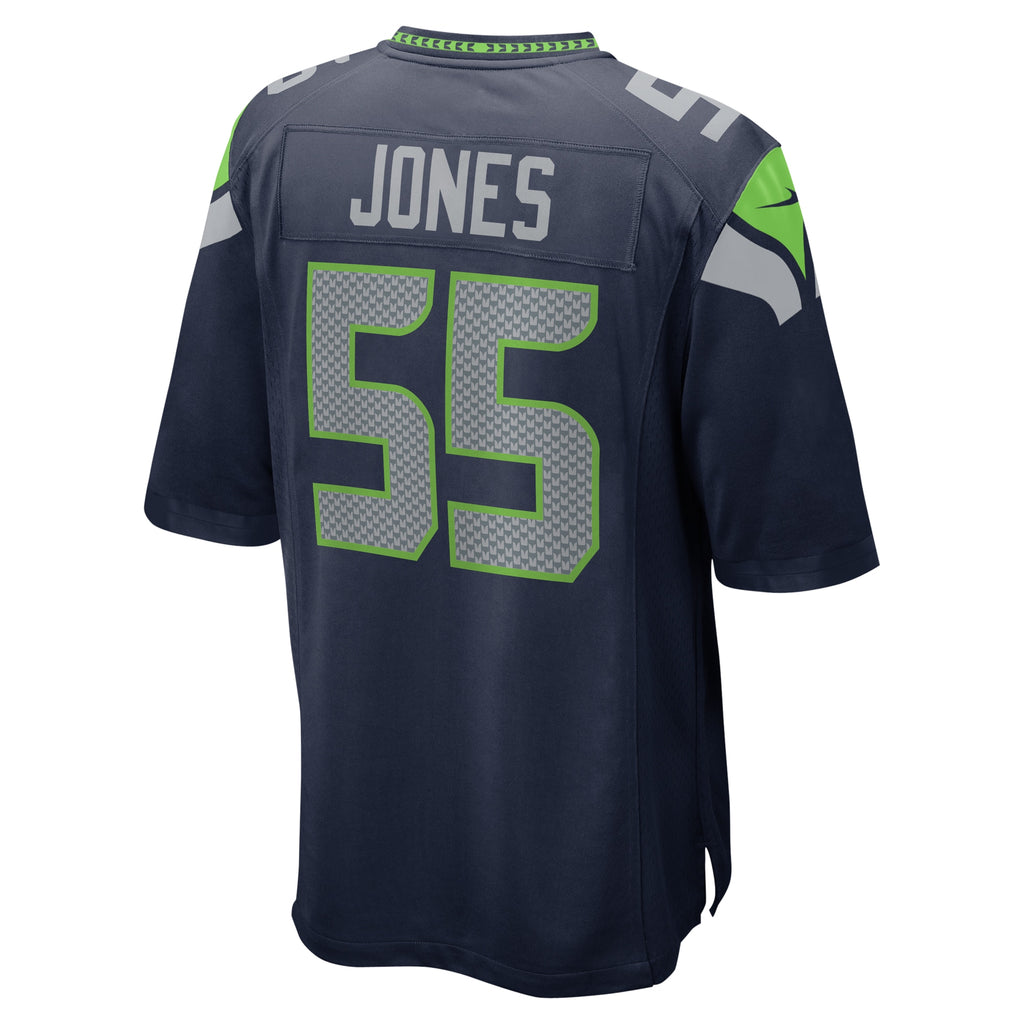 Dre'Mont Jones Seattle Seahawks Game Player Jersey - College Navy