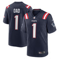 Number 1 Dad New England Patriots Game Jersey - Navy