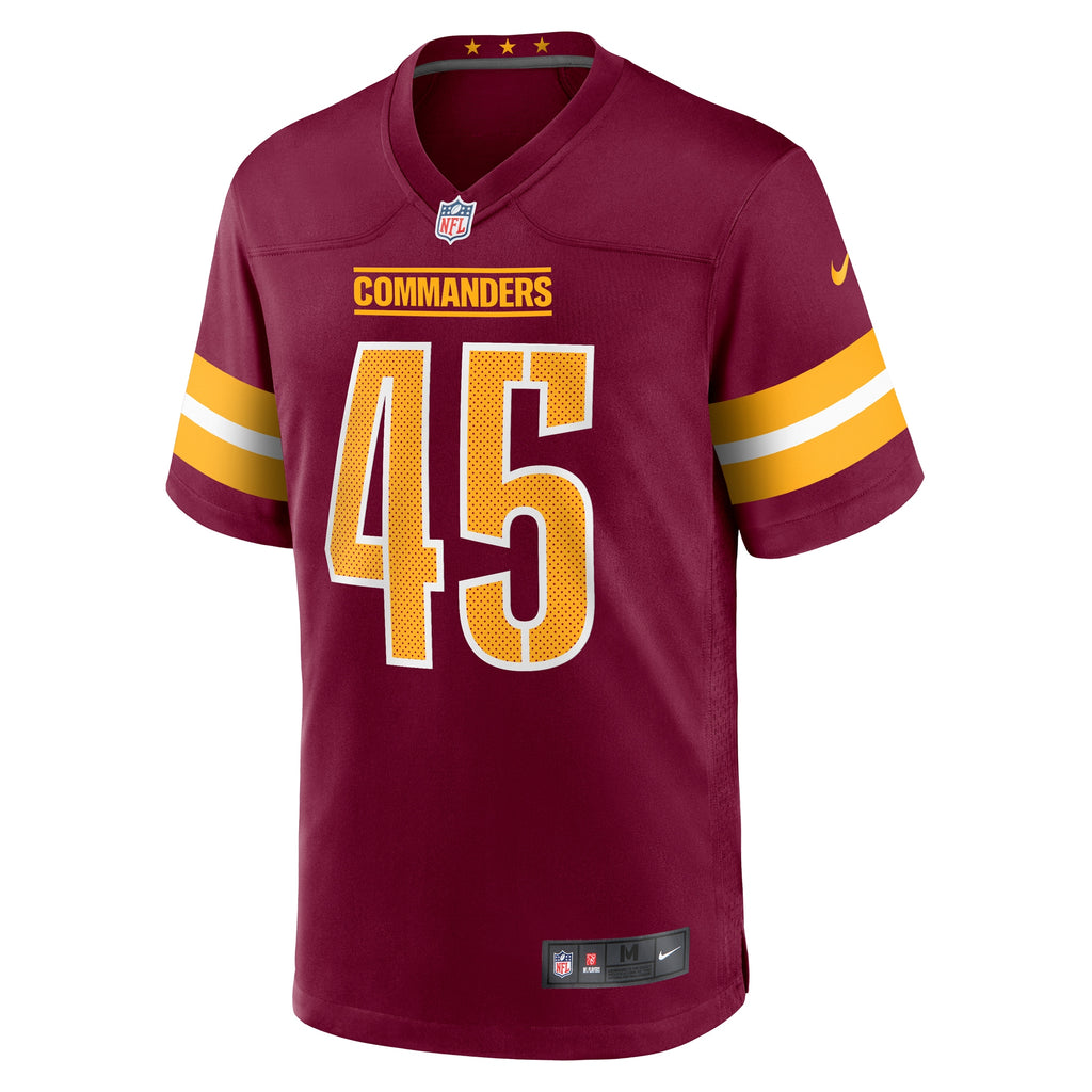 Kaden Smith Washington Commanders Team Game Jersey - Burgundy