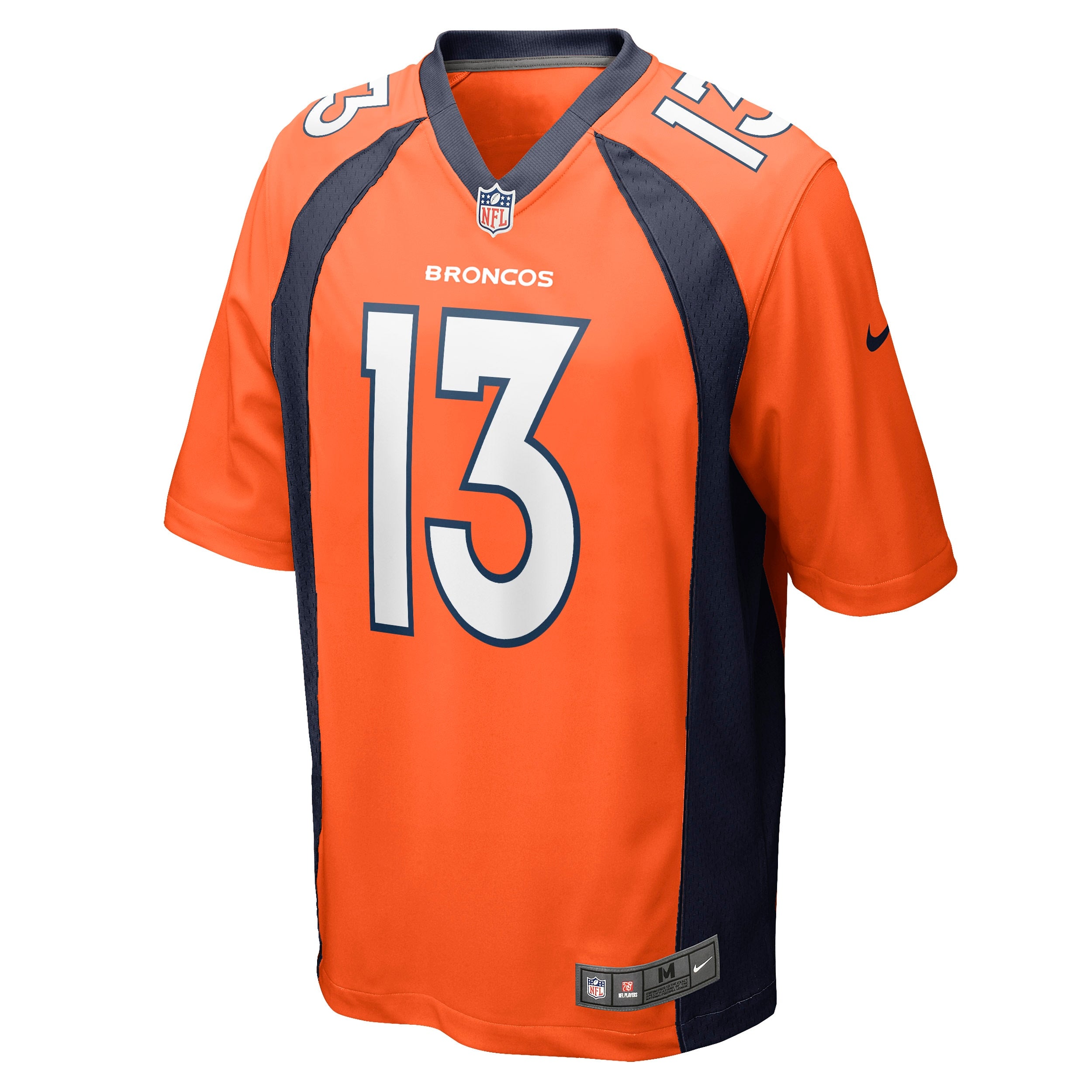 K.J. Hamler Denver Broncos Game Jersey - Orange