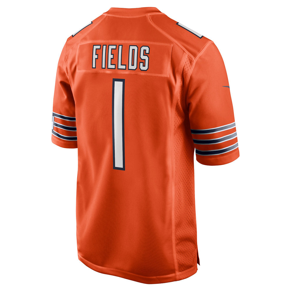 Men's Chicago Bears Justin Fields Player Game Jersey Orange