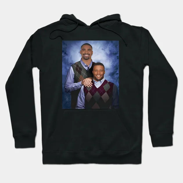 Philadelphia Football Jalen Hurts Saquon Barkley Step Brothers Hoodie