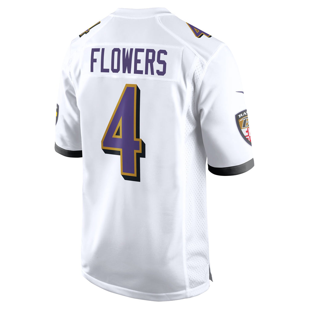 Zay Flowers Baltimore Ravens ?Game Jersey - ?White